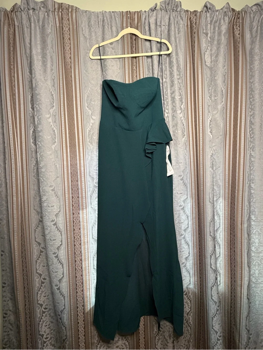 Dress the Population Kai Gown in Pine